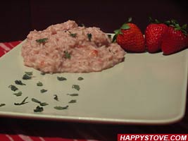 Strawberries Risotto Strawberries Risotto